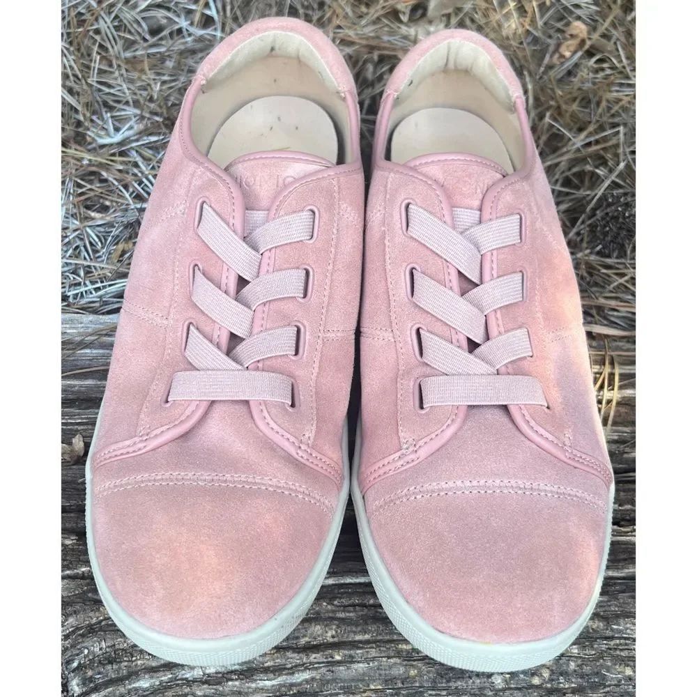 Vionic WOMEN’s Jean suede pink slip on sneakers Size 9.5